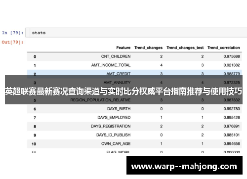 英超联赛最新赛况查询渠道与实时比分权威平台指南推荐与使用技巧
